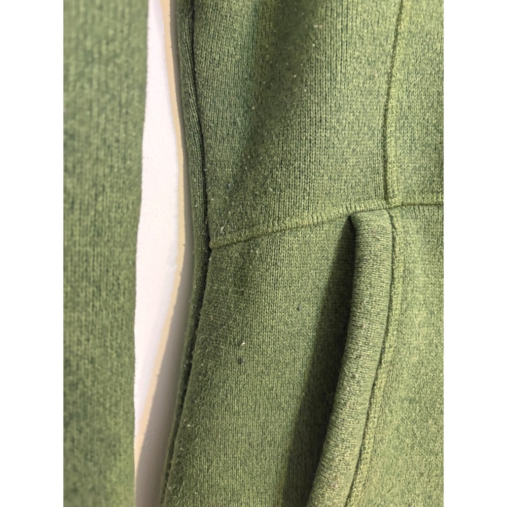 Koppen Olive Green Hooded Fleece Sweatshirt with Sherpa Lining - Picture 6 of 6